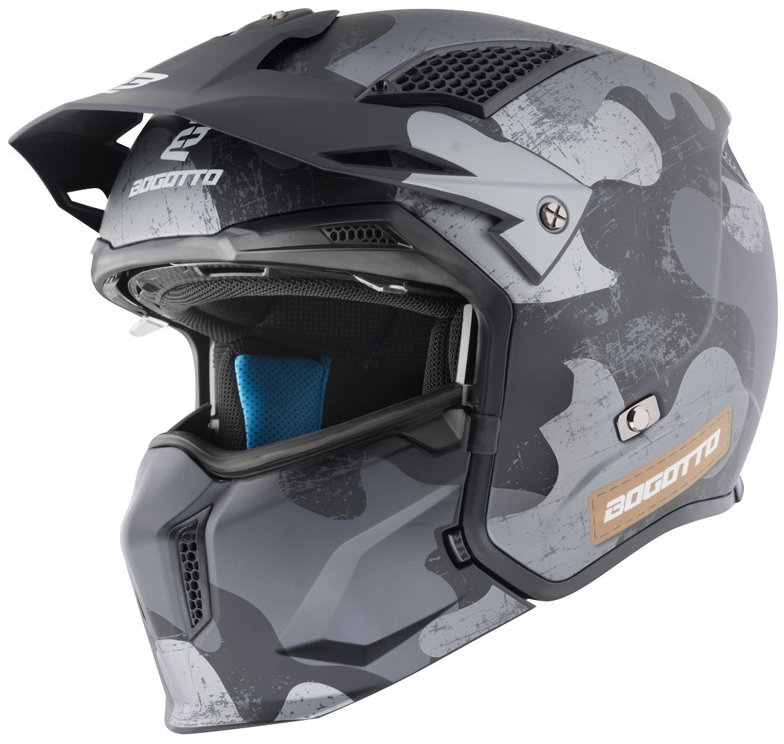 Bogotto Radic Camo 22.06 Casco nero opaco S Figura 12