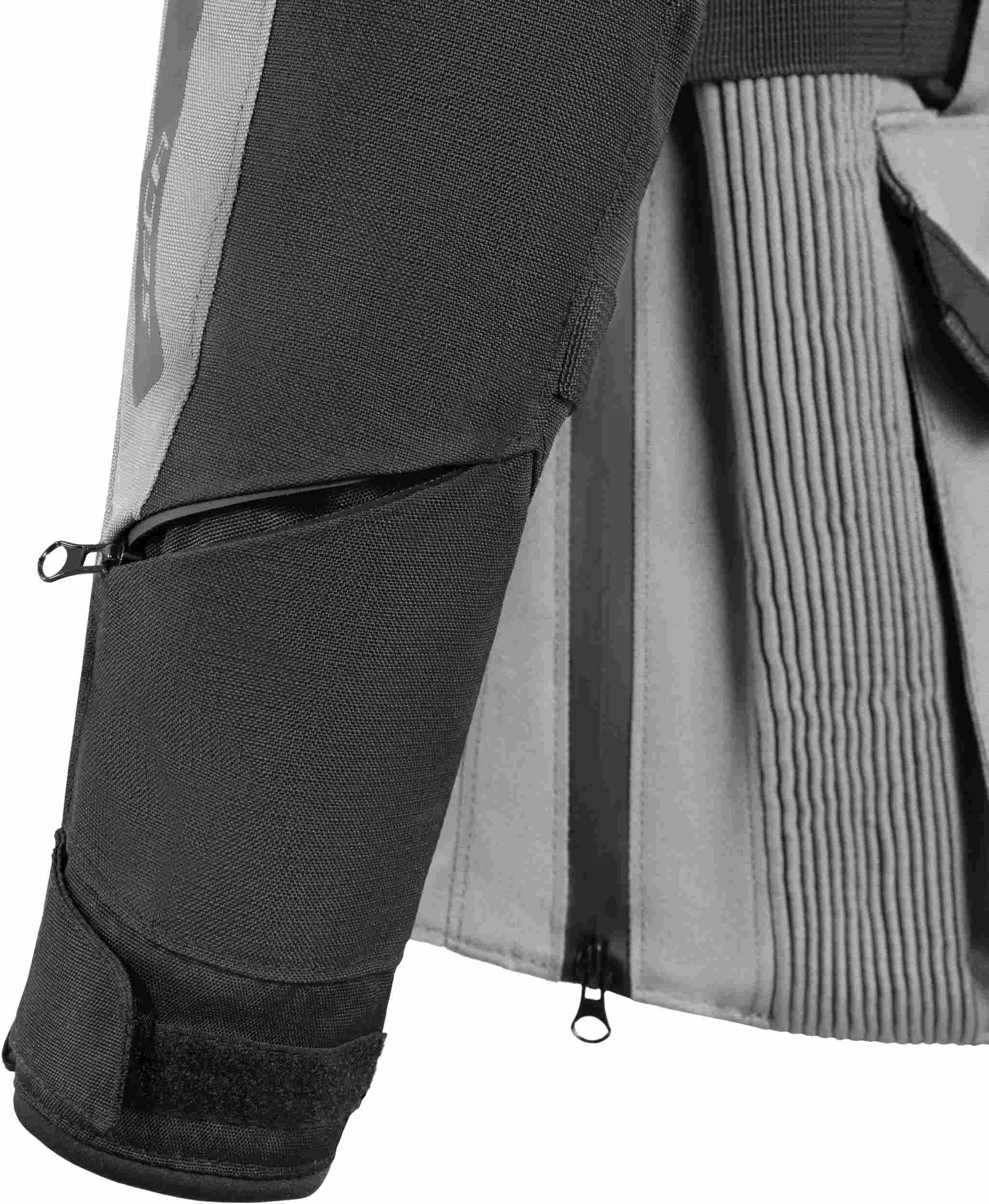 Seca Arrakis III waterproof Motorcycle Textile Jacket grey/black/yellow L Figure 8