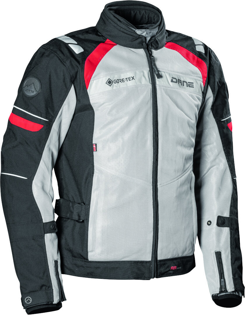 DANE Riva GTX waterproof Motorcycle Textile Jacket black/grey/red 60 Figure 1