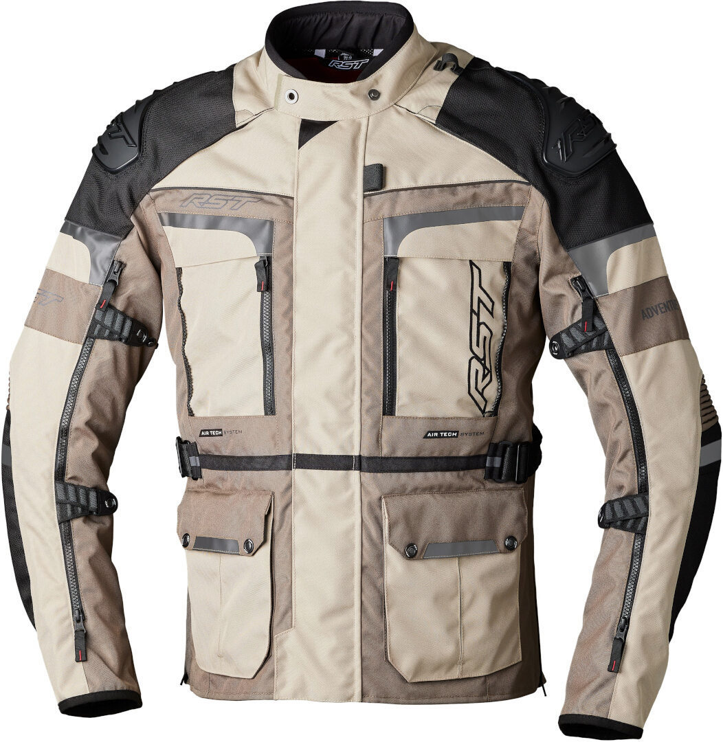 RST Pro Series Adventure-Xtreme Motorcykel Textil Jacka Sand/svart XL Figur 1