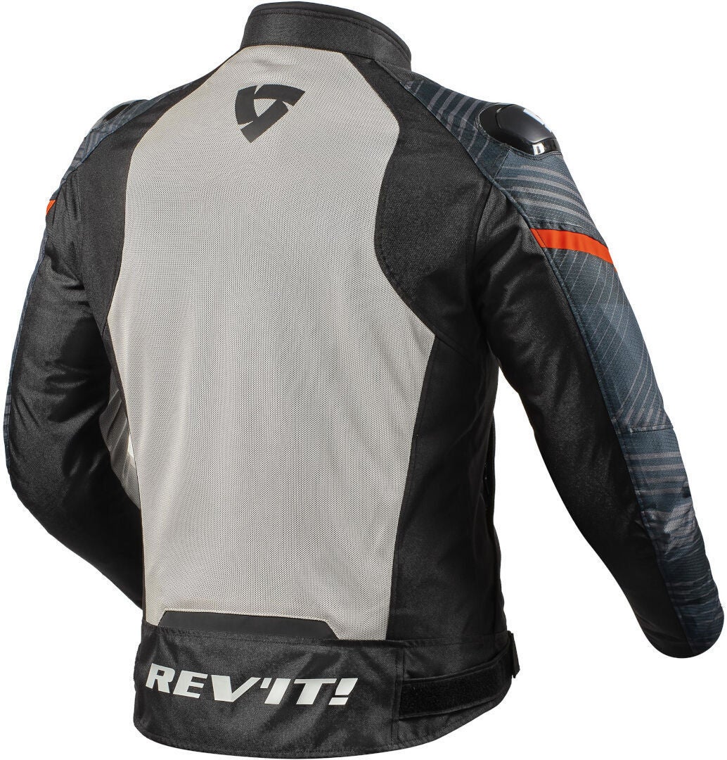 Revit Apex Air H2O Motorfiets textiel jas zwart/grijs/rood M Figuur 2