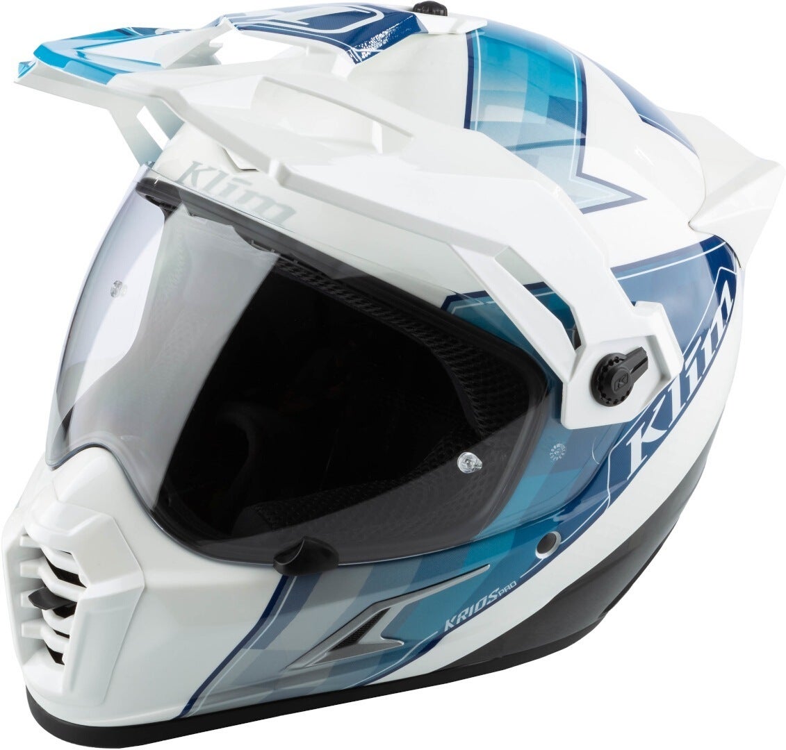 Klim Krios Pro Spectrum Carbon ECE/DOT 엔듀로 헬멧 흰색/파란색 남성 (57/58) 그림 1