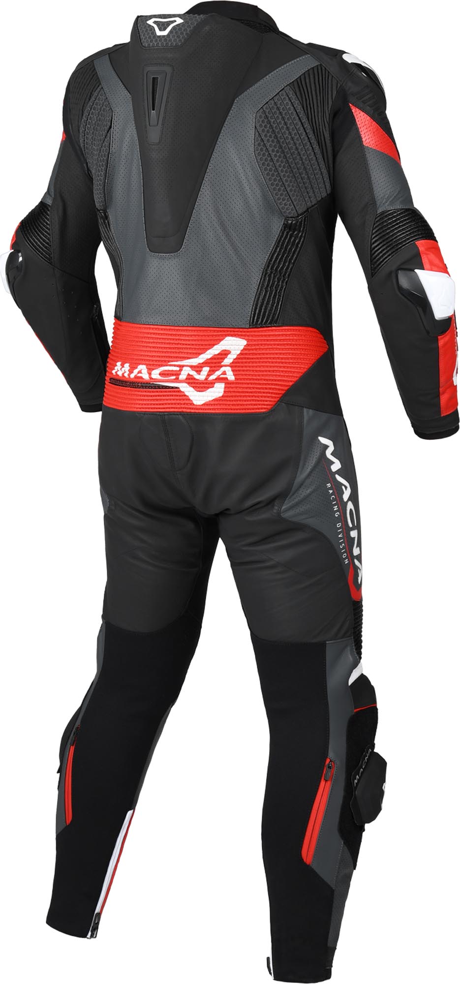 Macna Chromiq One Piece Motorcycle Leather Suit black/red 54 Figure 2