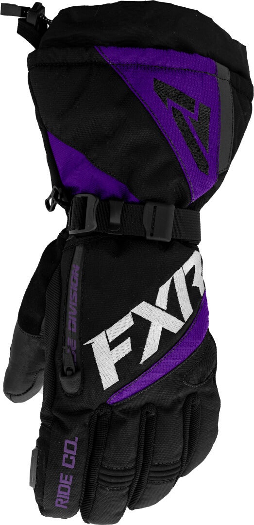 FXR Fusion Ladies Snescooter handsker sort/lilla S Figur 2