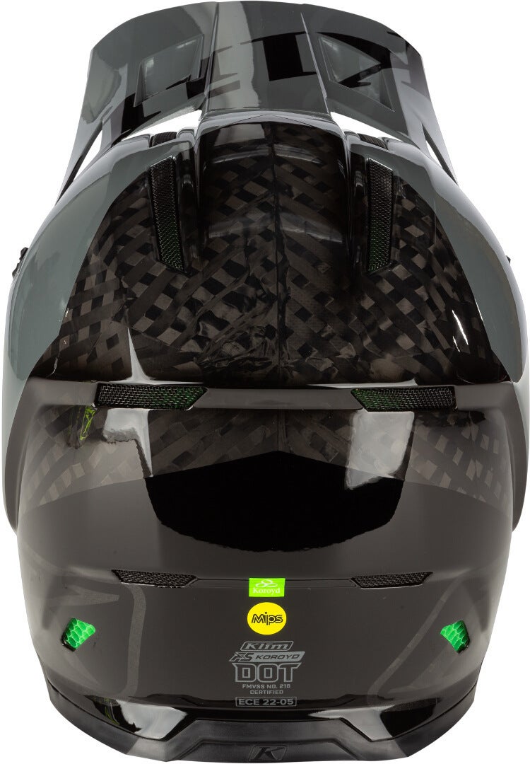 Klim F5 Koroyd Ascent Carbon Motocross hjelm sort/grå M (56/57) Figur 4
