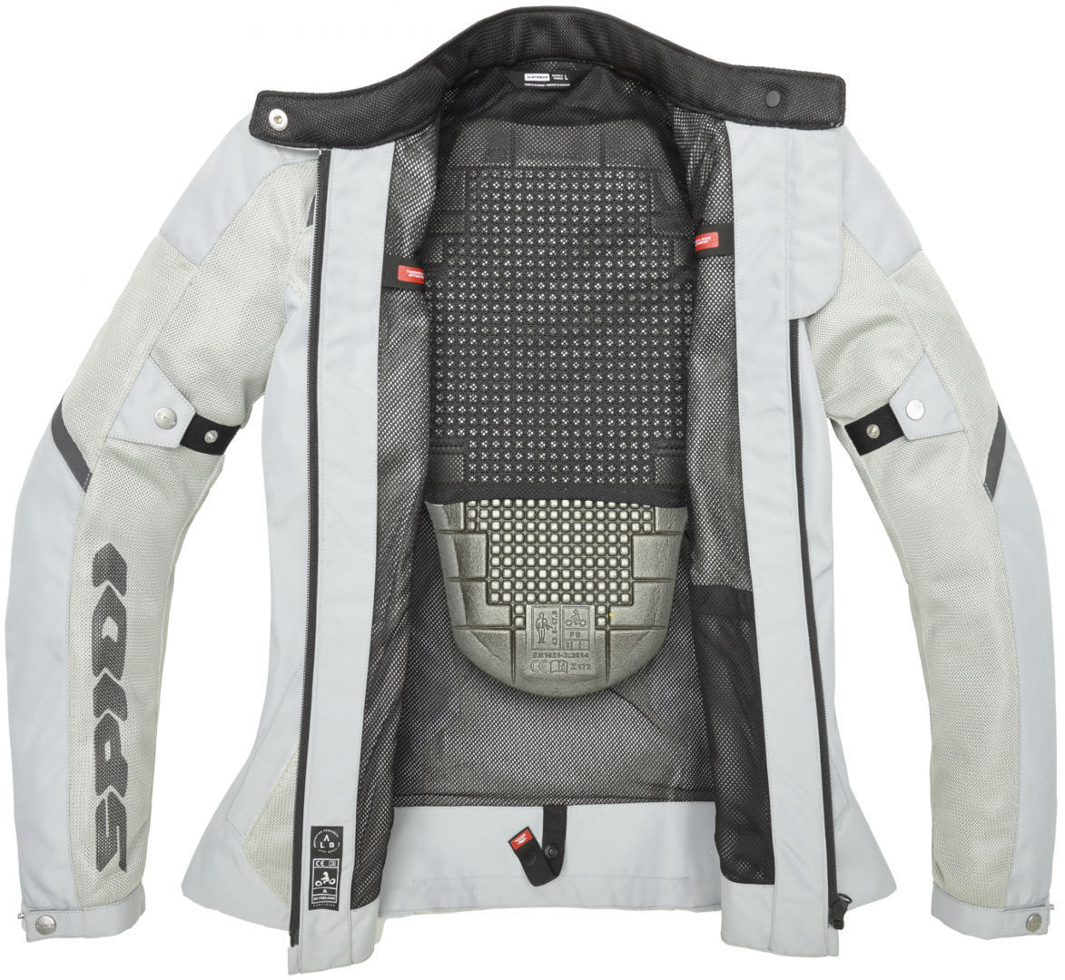 Spidi Tek Net Damen Motorradjacke silber XXL Abbildung 2
