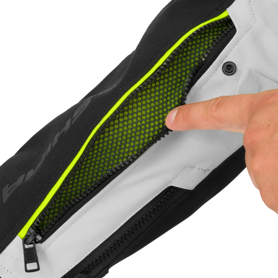 SHIMA Dune 2.0 Motorcycle Textile Jacket black/white/yellow XL Figure 21
