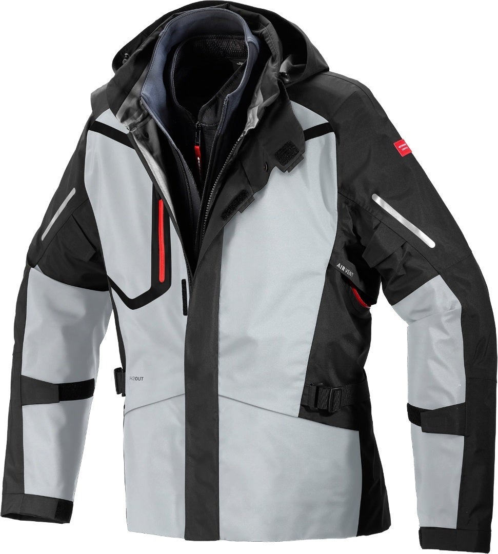 Spidi Mission-T H2Out Step-InArmor Veste textile de moto noir/gris XL Figure 1