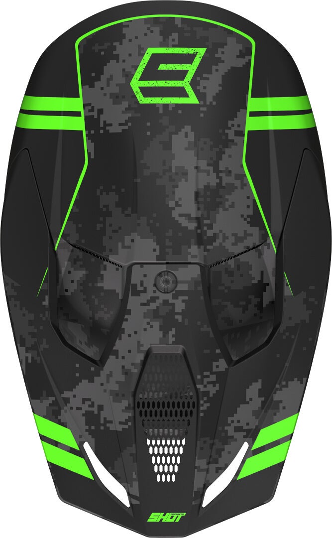 Shot Furious Army Casco Motocross nero/verde S (55/56) Figura 3