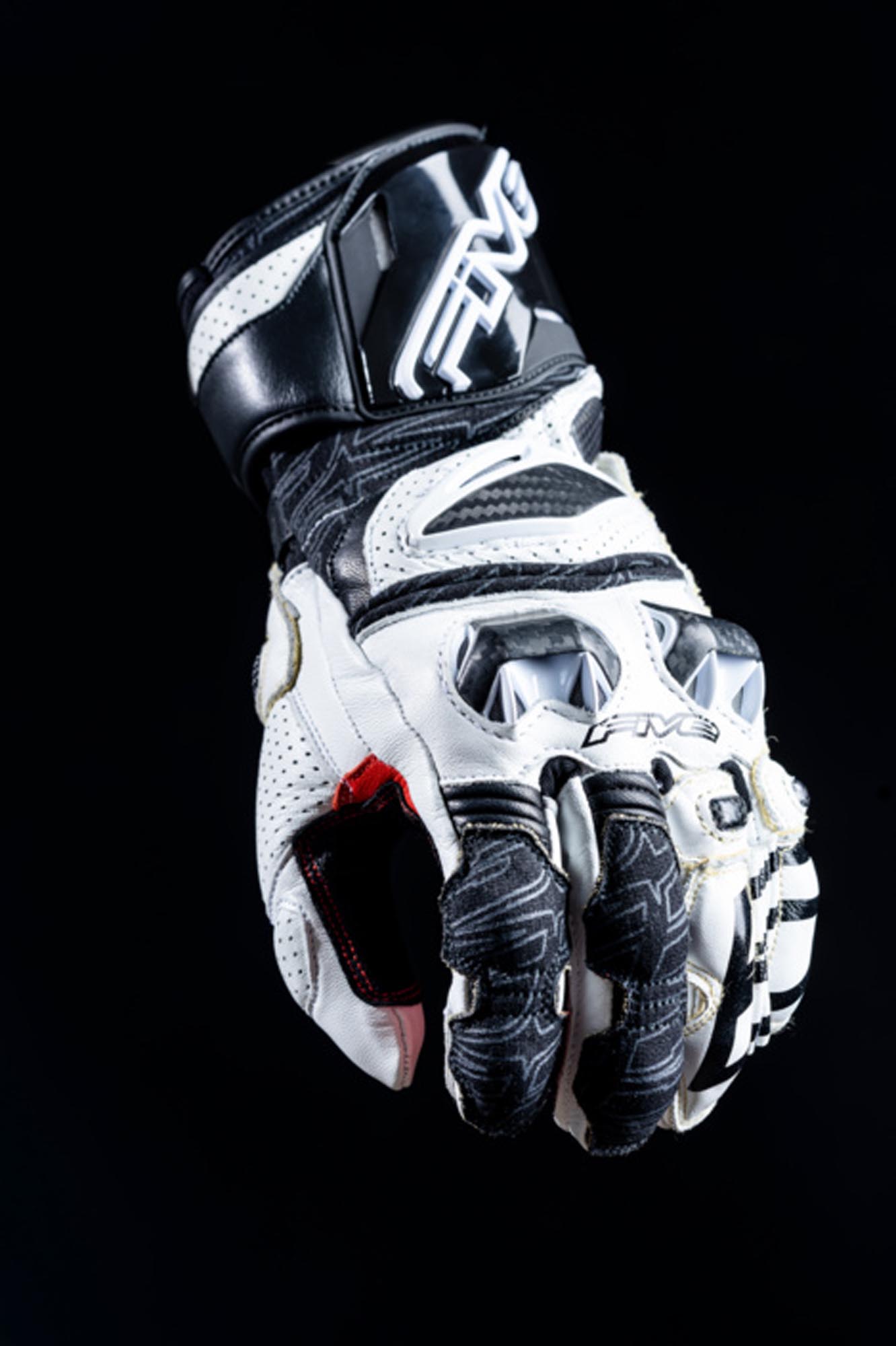 Five RFX Race Guantes de moto Blanco 2XL Figura 3