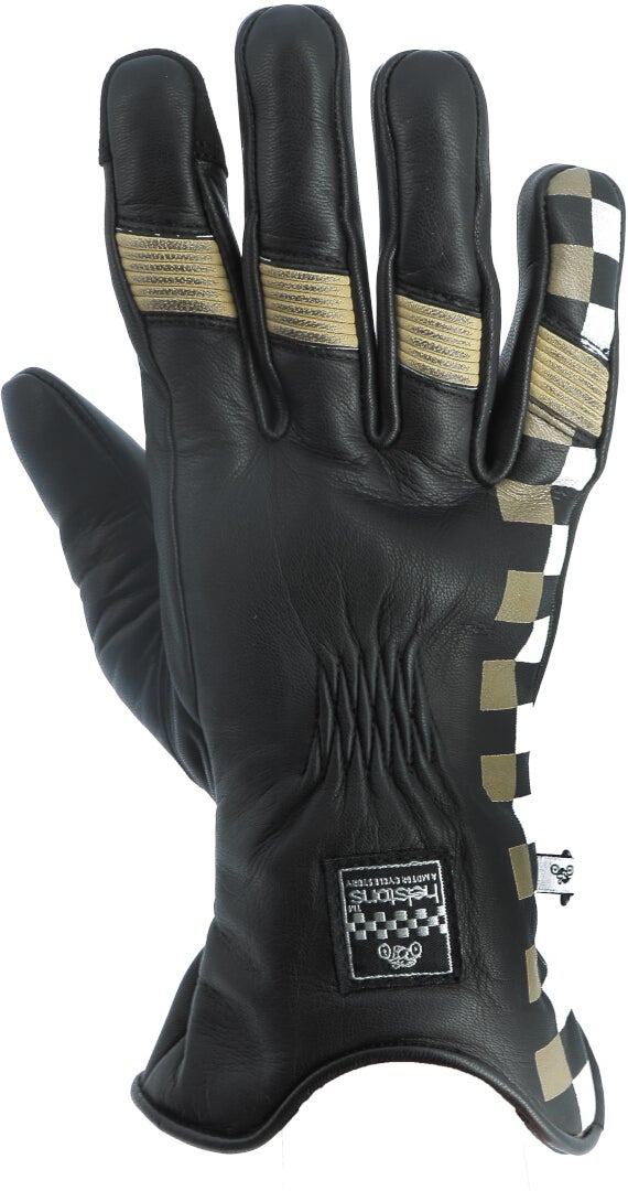 Helstons Steve Motorradhandschuhe schwarz/sand 13 Abbildung 1