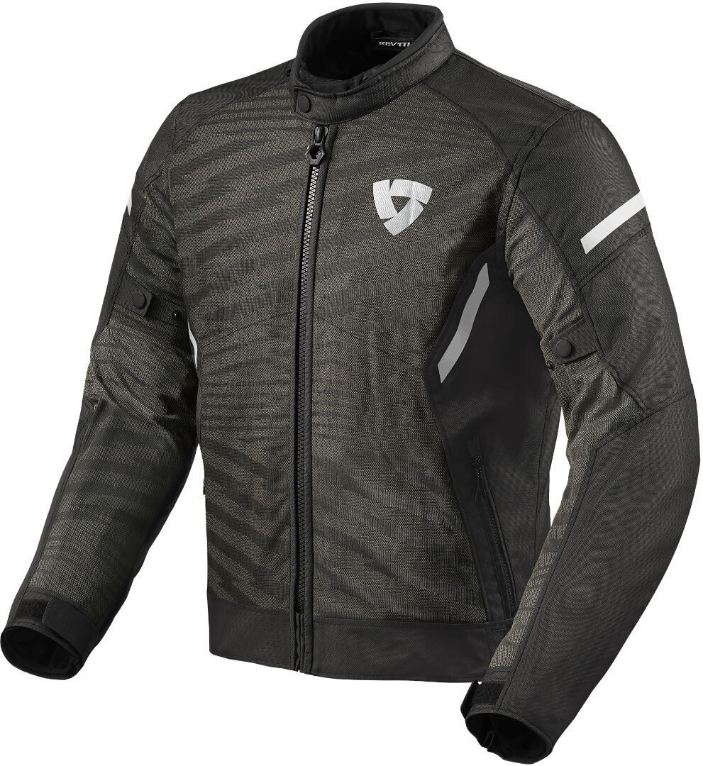 Revit Torque 2 H2O Motorcykel Textil Jacka svart/vitt S Figur 1