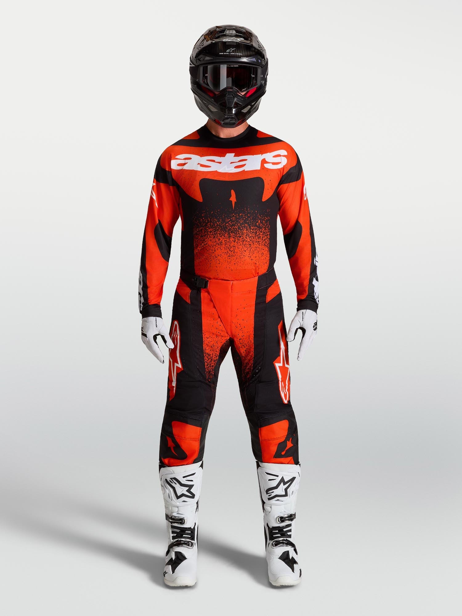 Alpinestars Techstar Swan Maillot Motocross Rouge/Noir/Blanc XL Figure 6