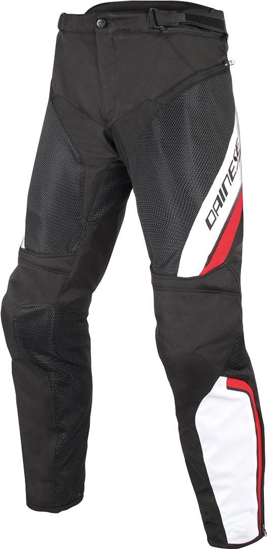 Dainese Drake Air D-Dry Motorcycle Textile Pants black/white/red 46 Figure 1