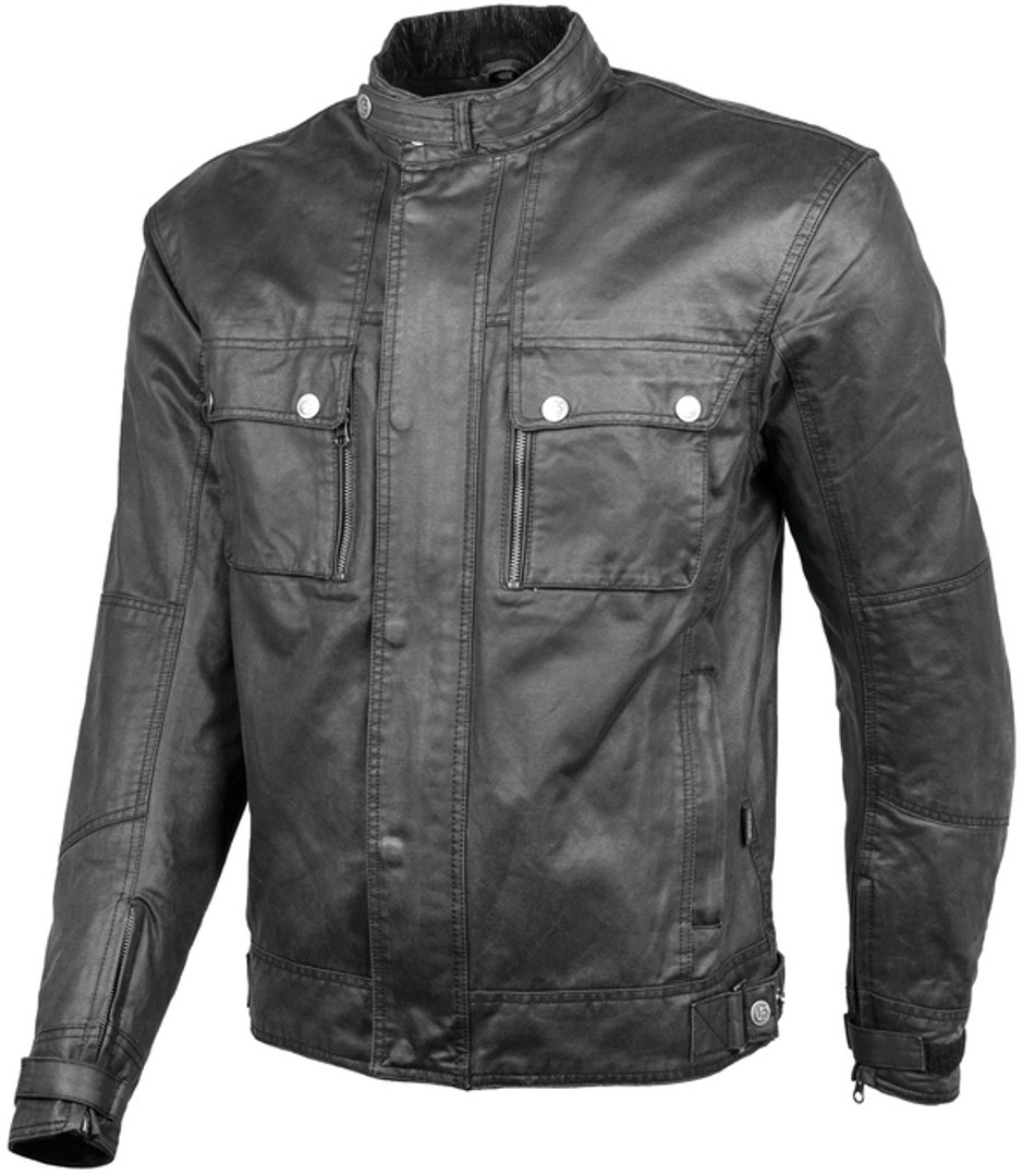 GMS Austin Evo Motorcycle Waxed Jacket black XXL Figure 1