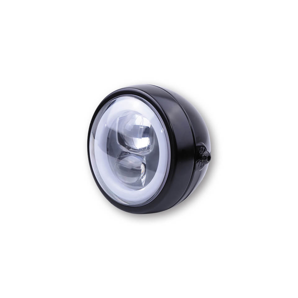 HIGHSIDER LED Scheinwerfer FLAT TYP 9 mit Standlichtring negro Cierre lateral Figura 1