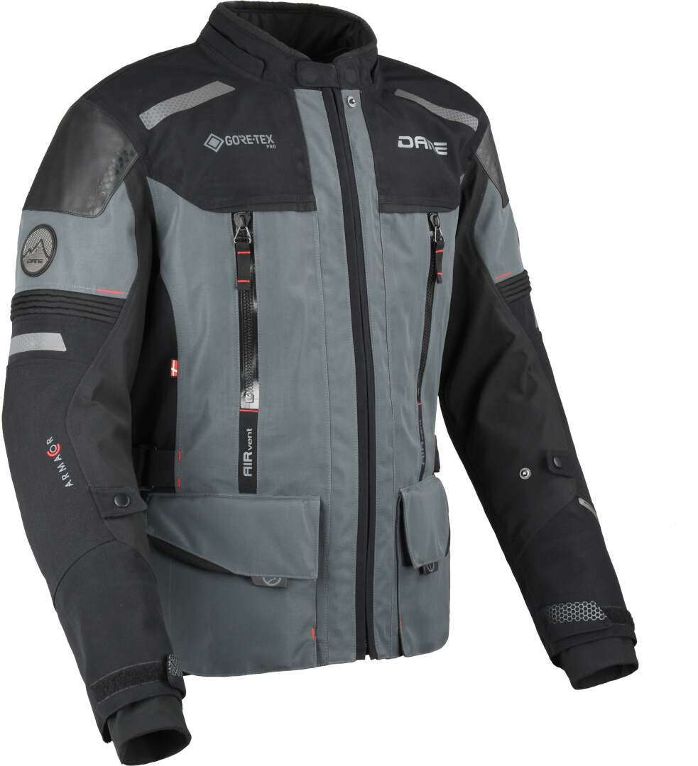 DANE Bornholm Pro waterproof Motorcycle Textile Jacket black/dark grey L Figure 3