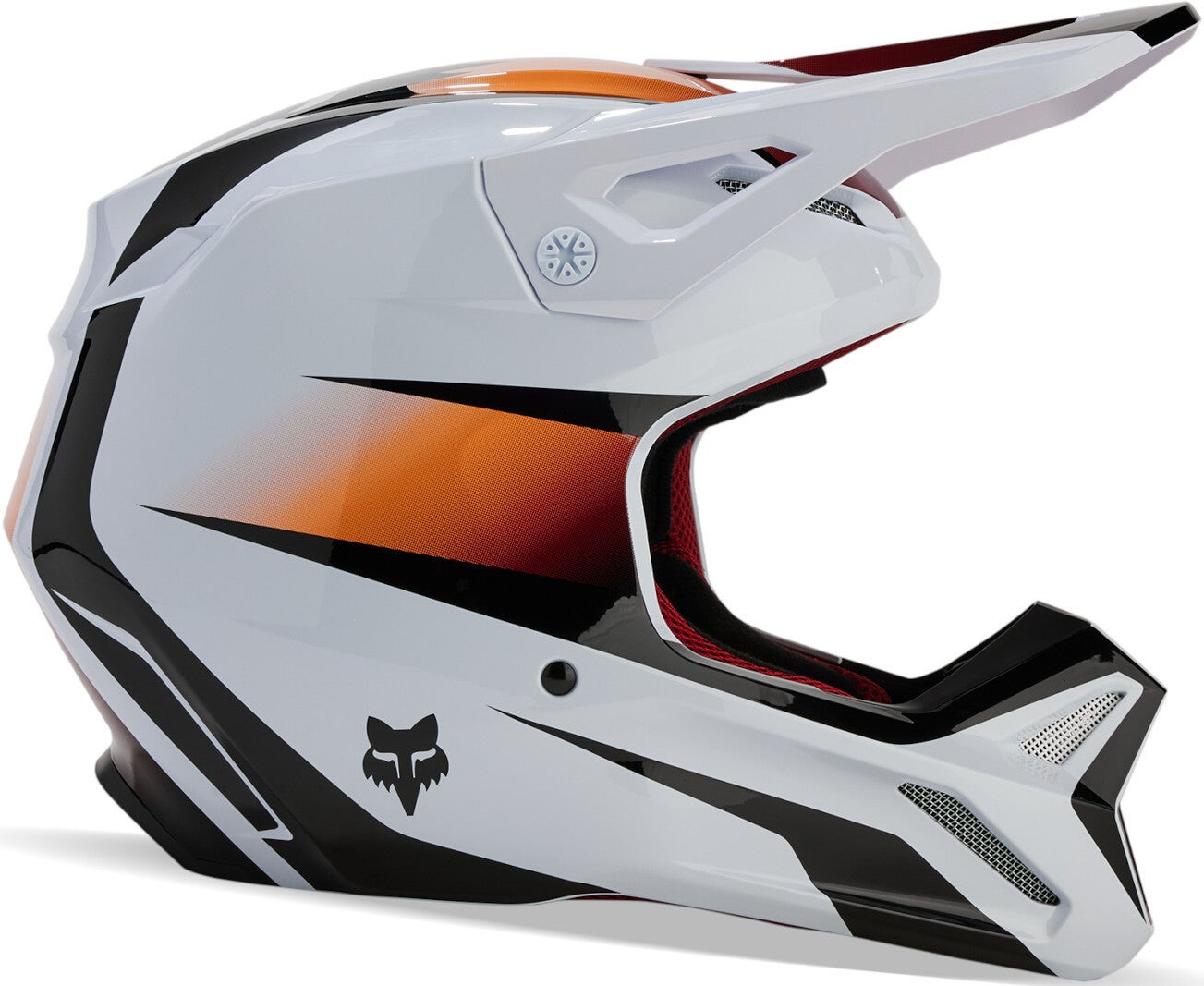 FOX V1 Flora MIPS Motocross Hjelm hvit/svart/oransje XXL (63/64) Figur 9