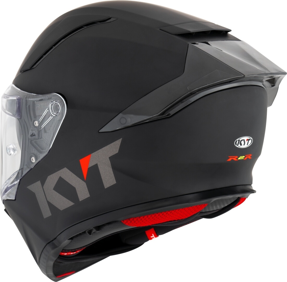KYT R2R Plain Hjälm Black Matt Man (57/58) Figur 2