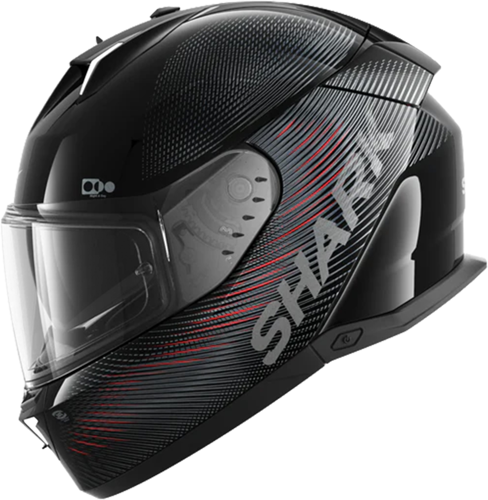 Shark Skwal i3 SP Lyne Helm antraciet/rood S (55/56) Figuur 4