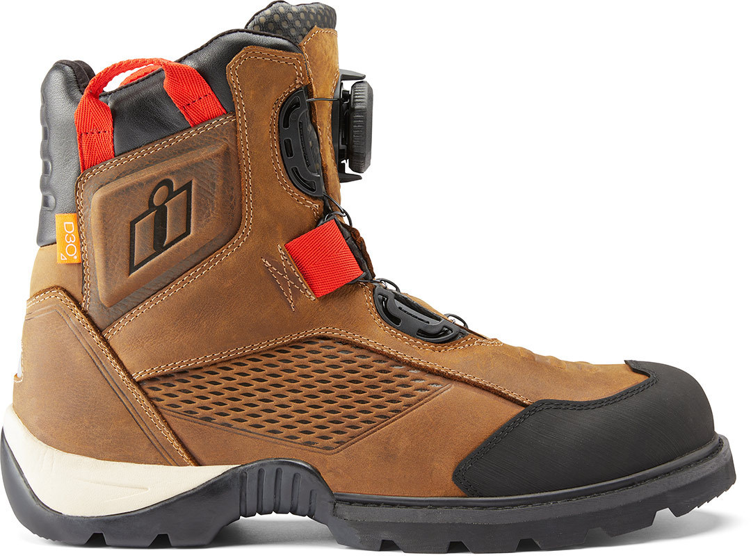 Icon Stormhawk WP Bottes de moto imperméables Marron 14 (48,5) Figure 2