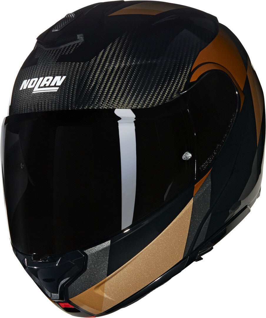 Nolan X-1005 Ultra Carbon Sportivo N-Com Helm schwarz/ocker XL (62) Abbildung 1