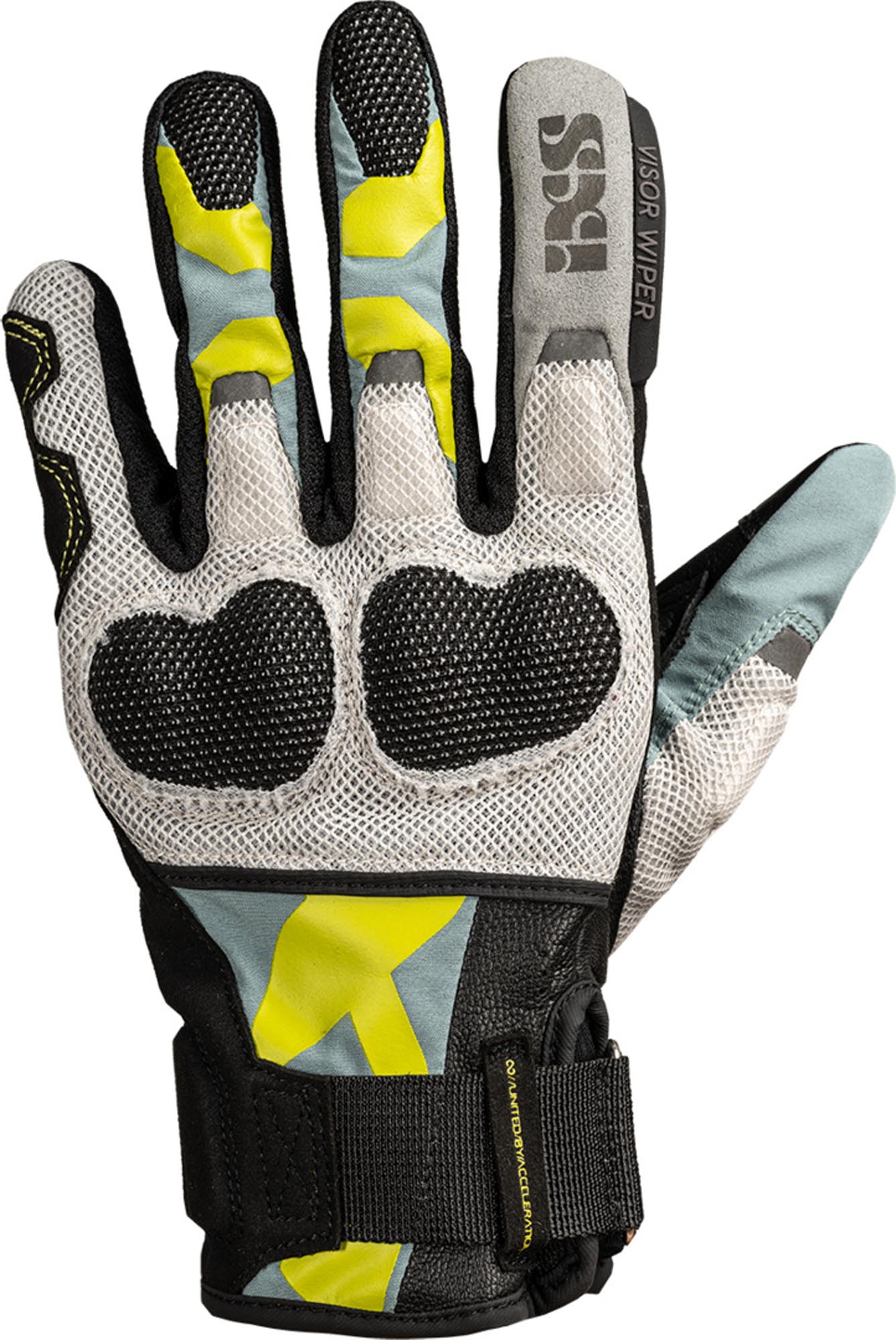 IXS Venture-Air 1.0 Damen Motorrad Handschuhe schwarz/blau/gelb L Abbildung 1