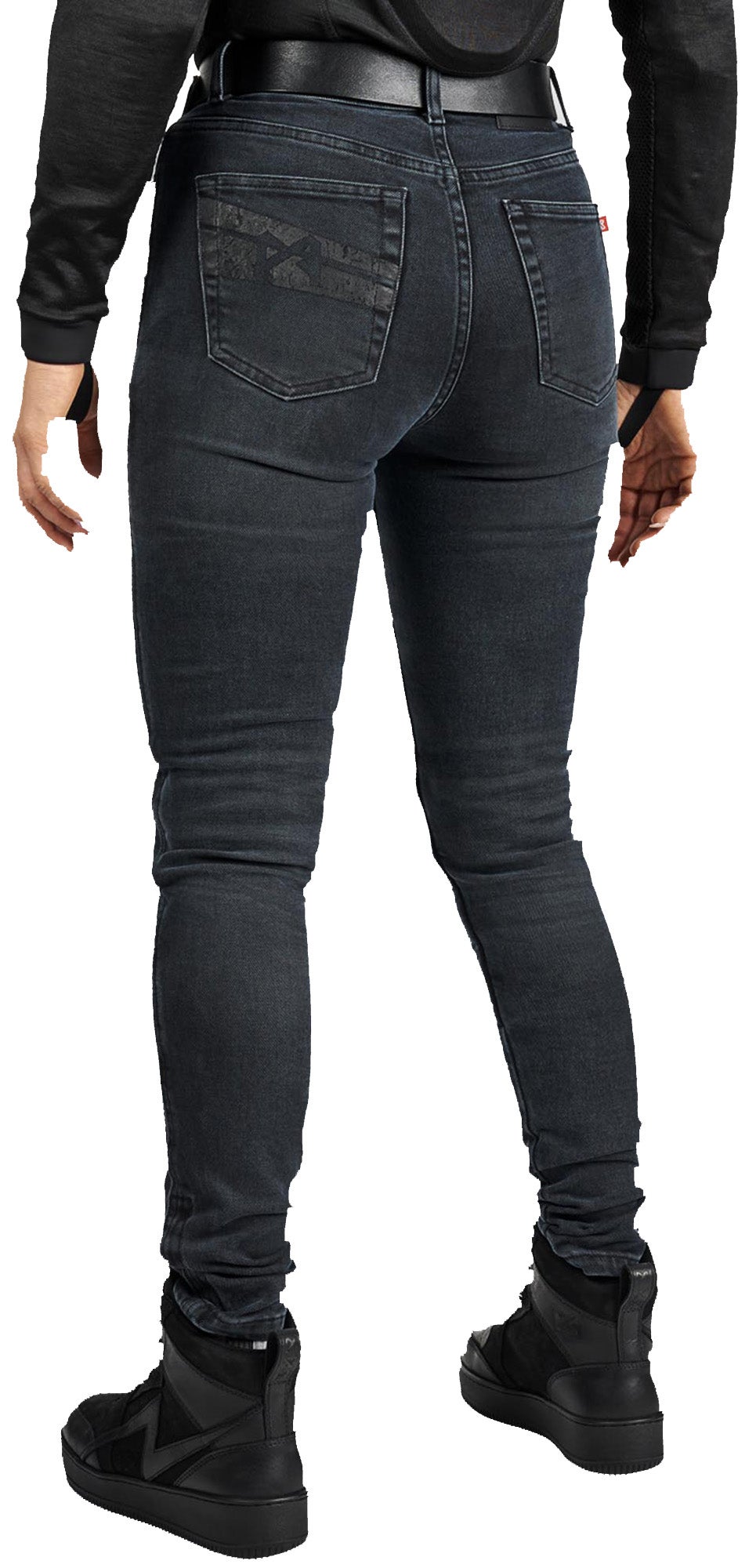 Pando Moto Kaya Slim Graphite Dames Motorjeans 26/30 Figuur 15