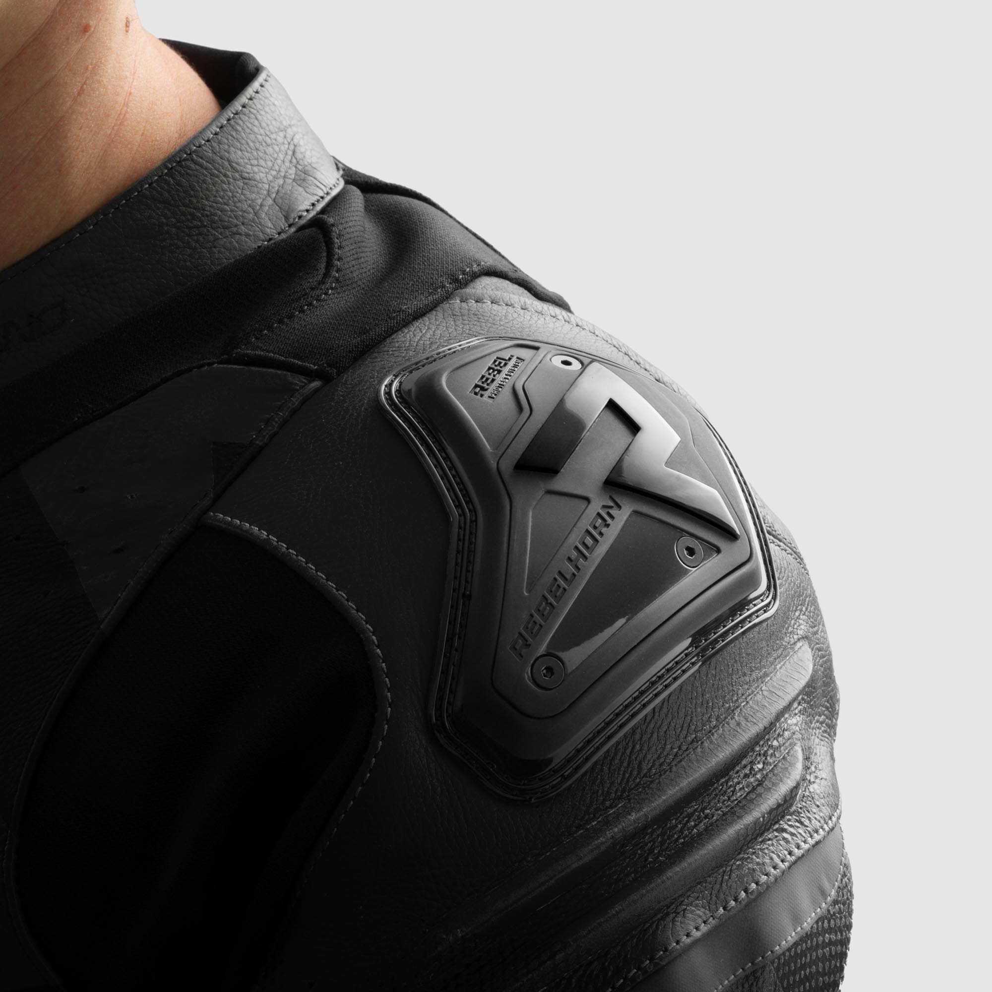 Side view of Rebelhorn Inferno Motorcycle Leather Jacket
