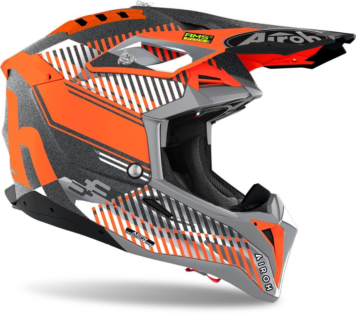Airoh Aviator 3 Wave Carbon Casco motocross arancione M (57/58) Figura 2