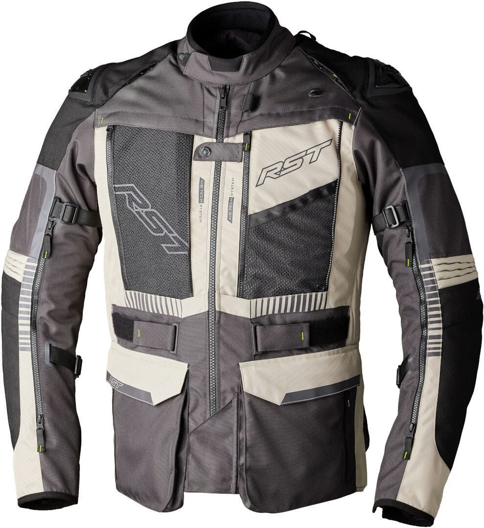 RST Pro Series Ranger Motorfiets textiel jas zand/zwart M Figuur 1