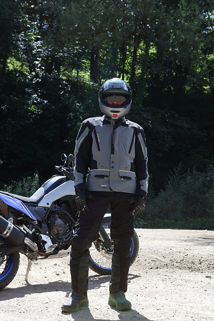 Modeka Viper LT Motorcykel tekstil jakke grå/sort XL Figur 6