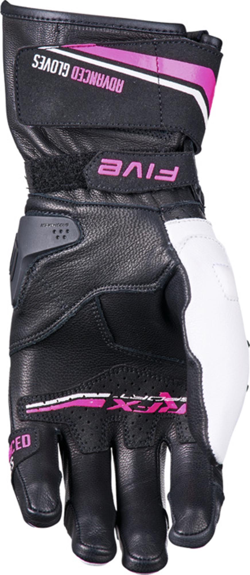Five RFX Sport Evo Damer motorcykelhandskar vit/rosa S Figur 2