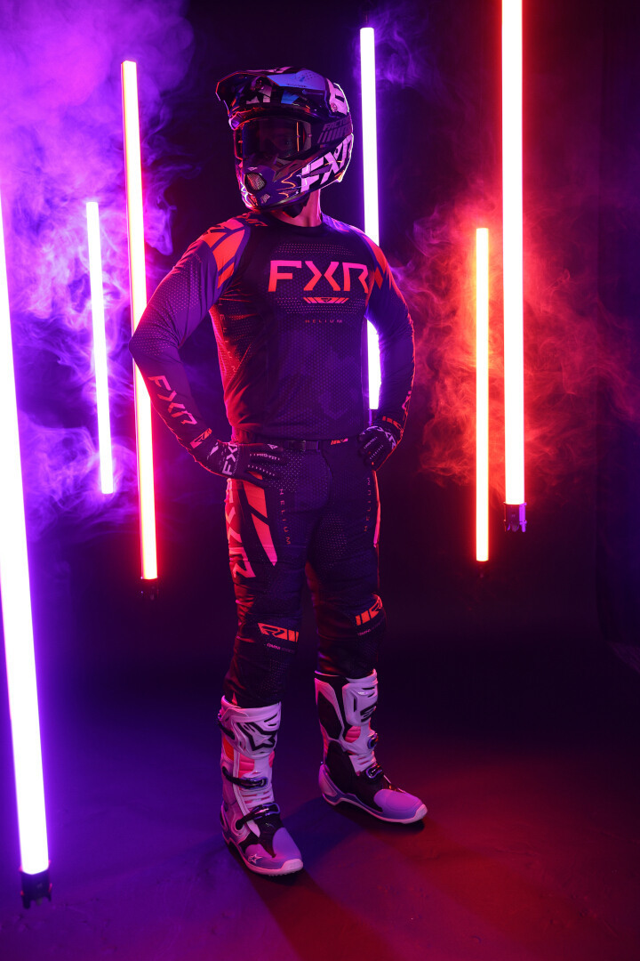 FXR Helium 2025 Motocross tröja Svart/lila XL Figur 4