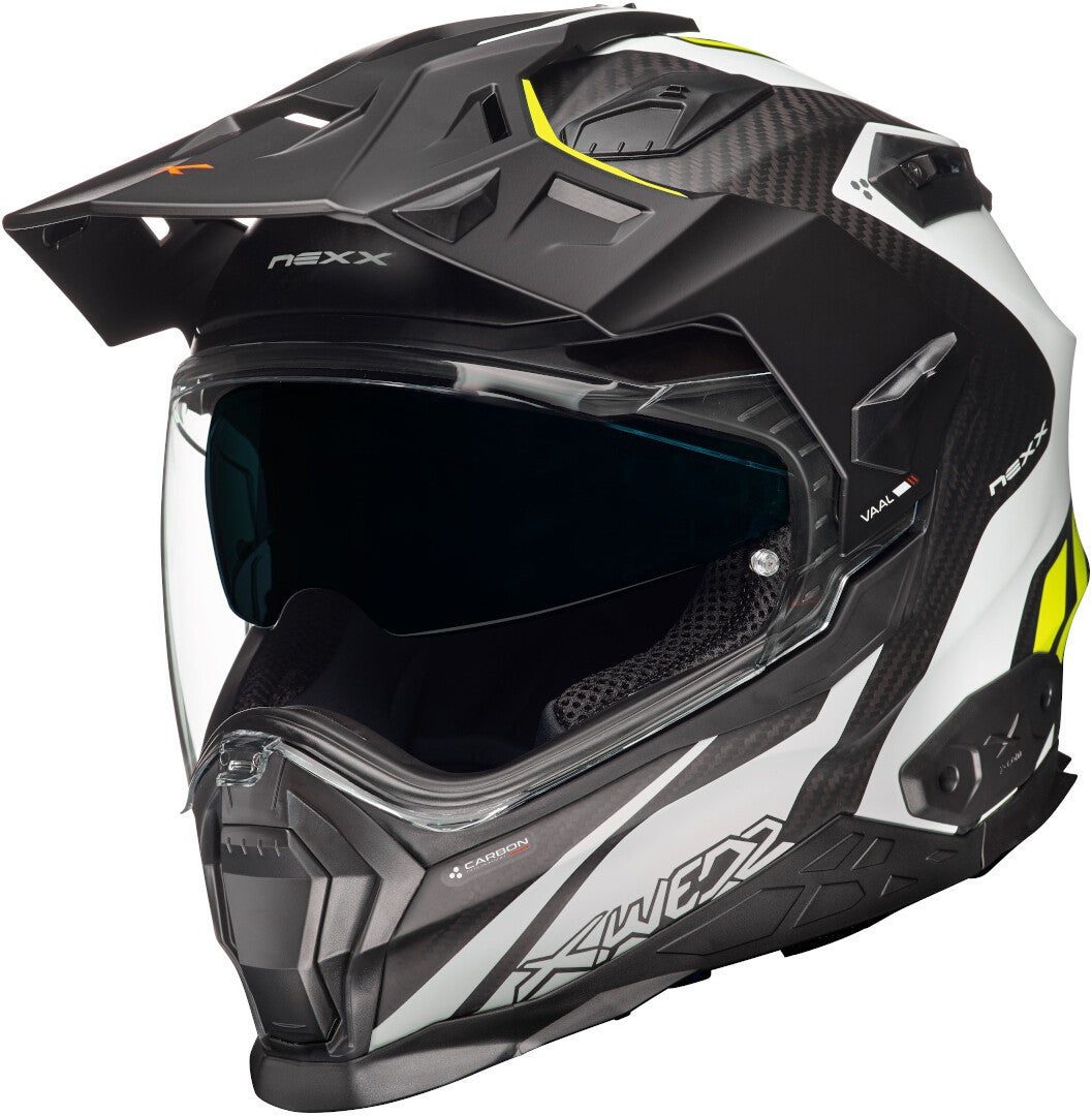 Nexx X.Wed 2 Vaal Carbon Helm weiß/schwarz/gelb S (55/56) Abbildung 4