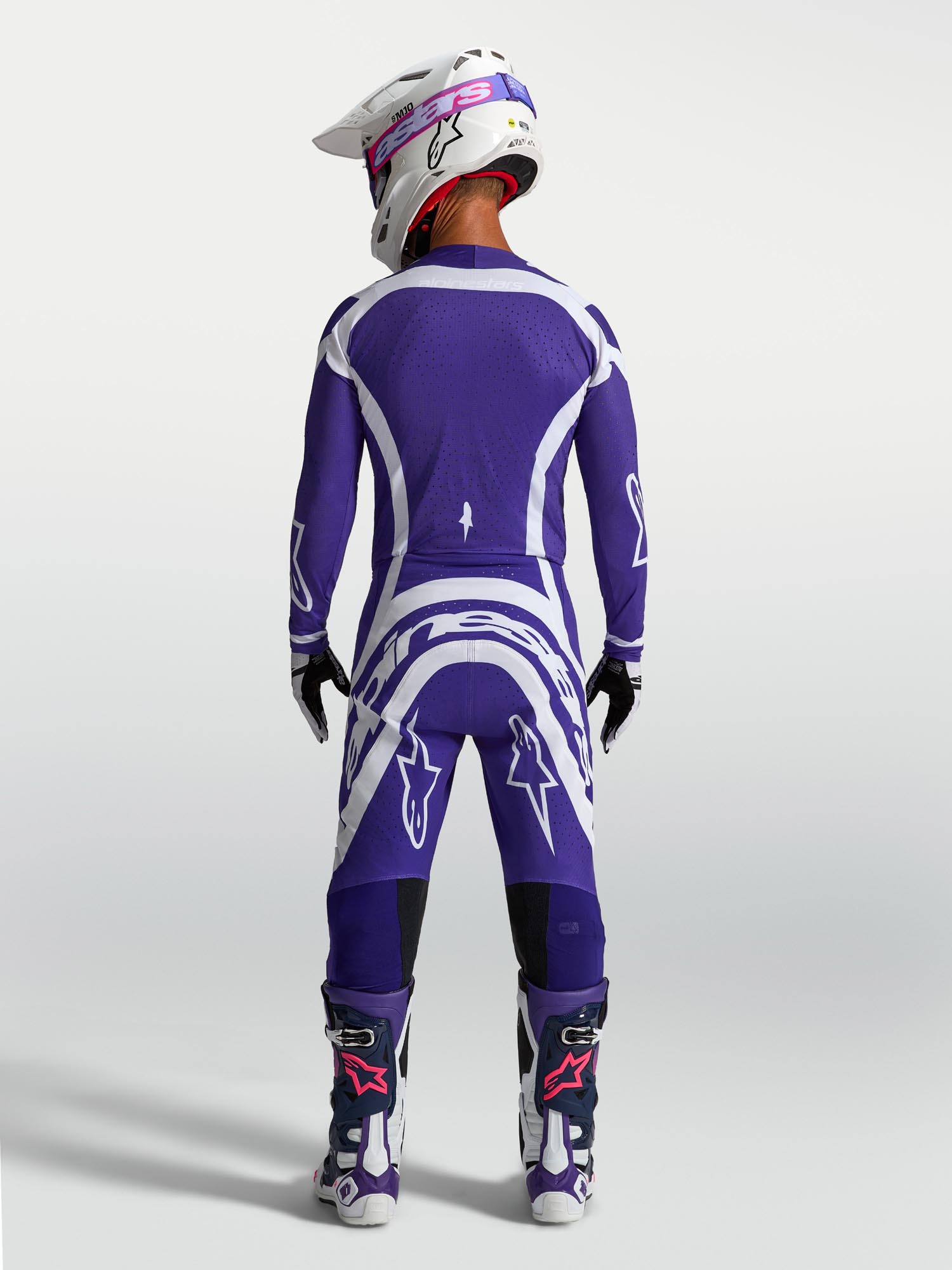Alpinestars Supertech Vesta Motocross Hose blau/weiß 30 Abbildung 7