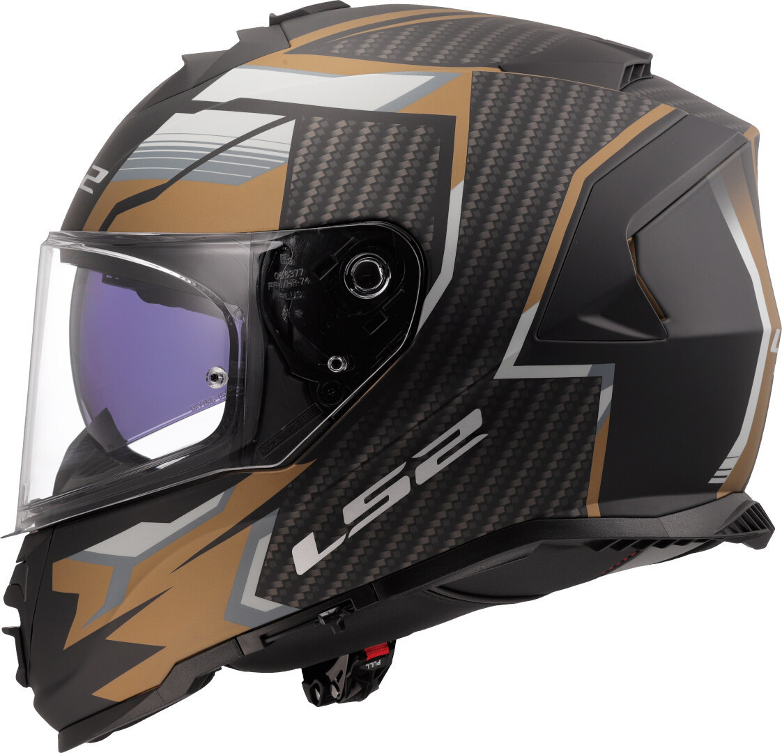 LS2 FF800 Storm II Tracker Hjelm Gullmatt Tap (59/60) Figur 2