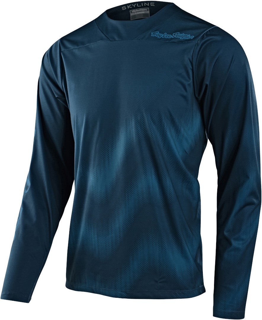 Troy Lee Designs Skyline Chill Waves Longsleeve Bicycle Jersey dark blue XXL Figure 1
