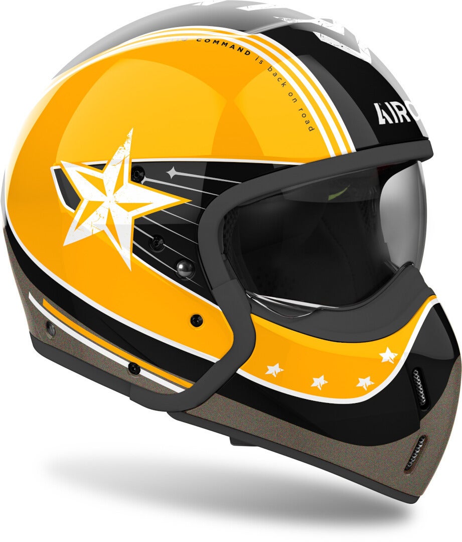 Airoh J110 Command Casco Jet amarillo/negro/blanco XXL (63) Figura 4