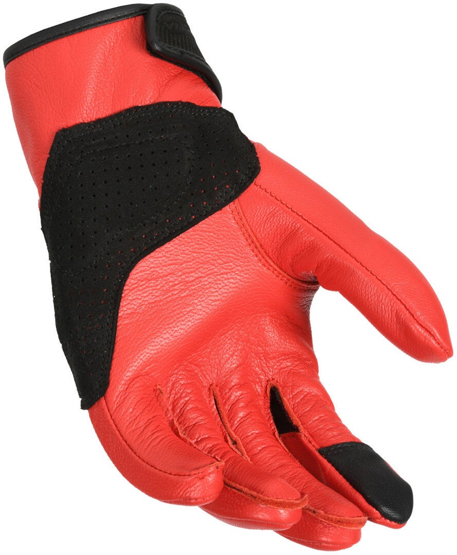 Macna Rouge perforierte Damen Motorrad Handschuhe rot/schwarz S Abbildung 2
