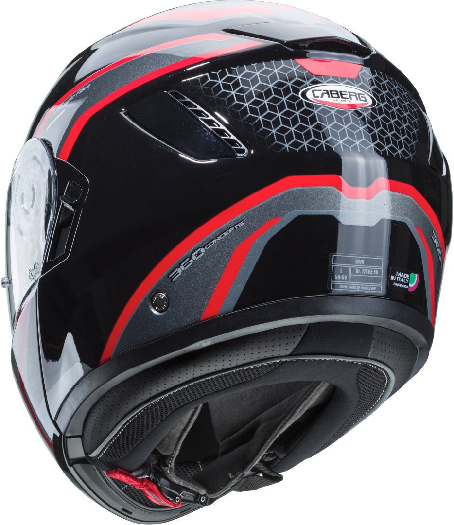 Caberg Levo Sonar 헬멧 검정/빨강 XL (61/62) 그림 2