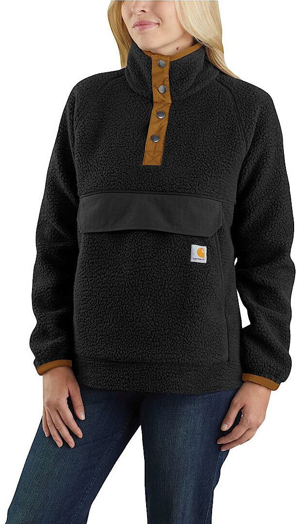 Carhartt Relaxed Fit Fleece Damer Pullover Sort XL Figur 2