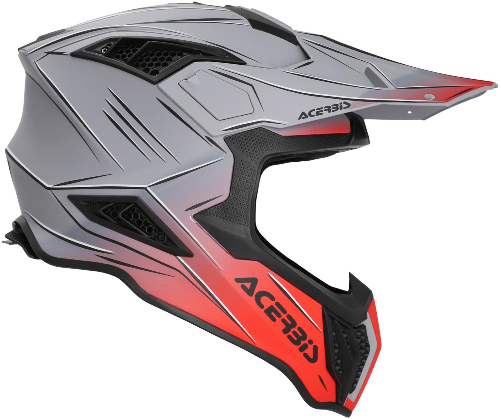 Acerbis Airstrike-X Scratch Casque de motocross Gris/rouge mat XXL (63/64) Figure 2