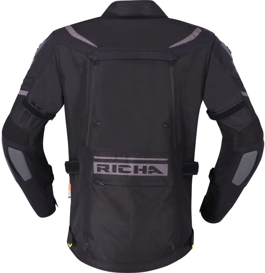 Richa Infinity 2 Adventure waterproof Motorcycle Textile Jacket black/grey 3XL Figure 3