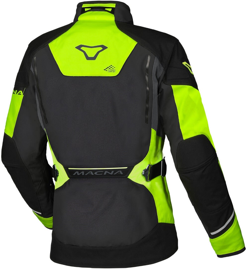 Macna Mundial veste textile de moto pour dames imperméable à l’eau gris/jaune S Figure 2