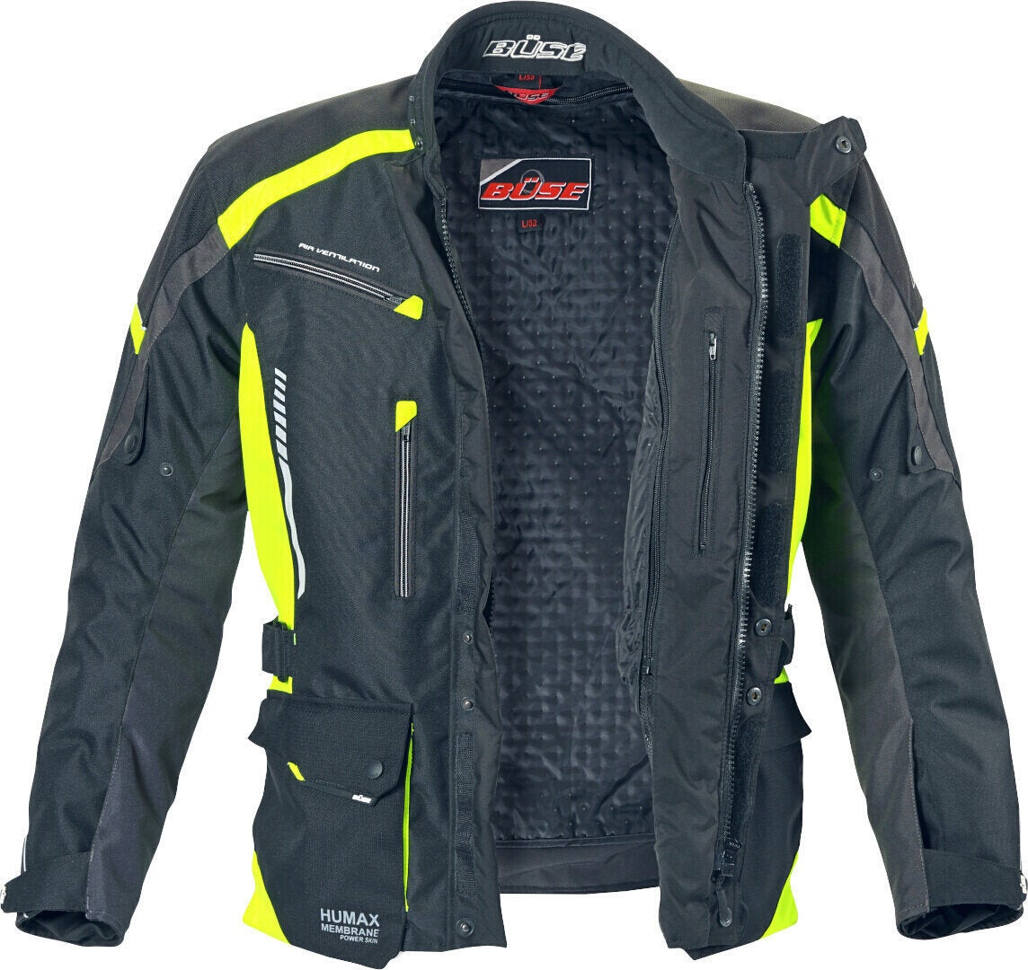 Büse Torino II Motorrad Textiljacke schwarz/neon-gelb M Abbildung 4