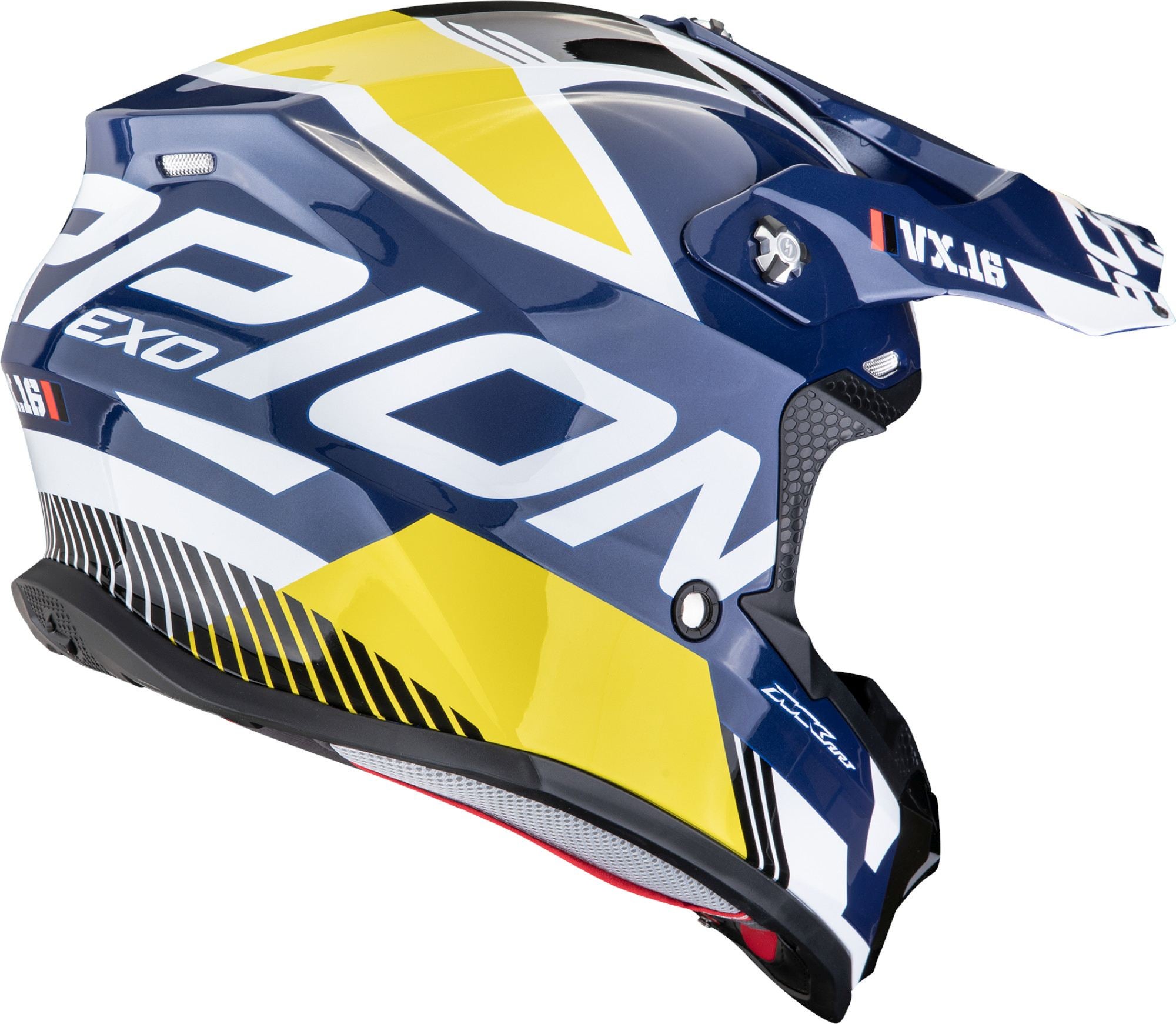 Scorpion VX-16 Evo Air Analog Casco da motocross blu/bianco/giallo XXL (63/64) Figura 3
