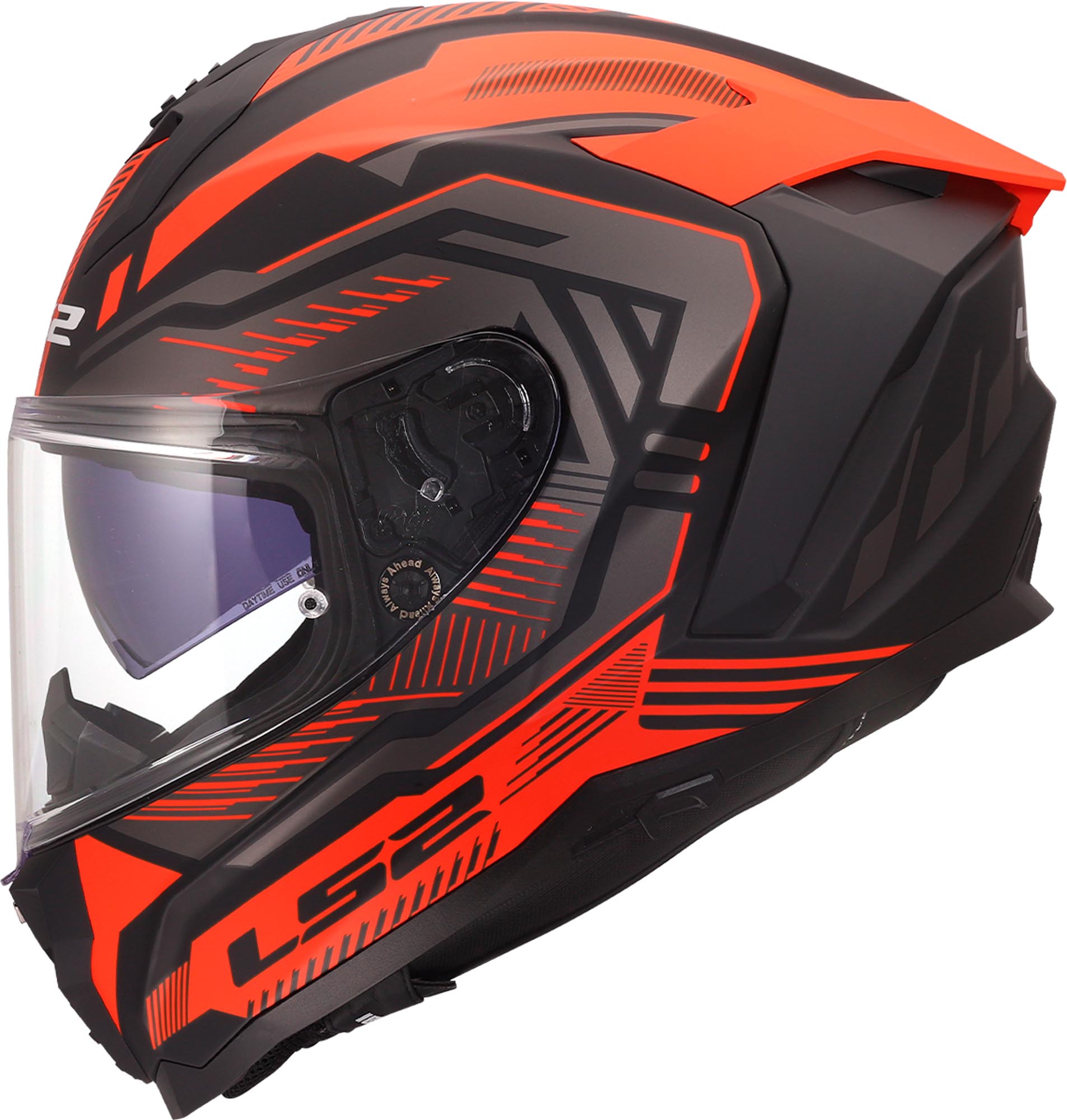 LS2 FF817 Challenger II Dravix Helm schwarz/rot L (59/60) Abbildung 9