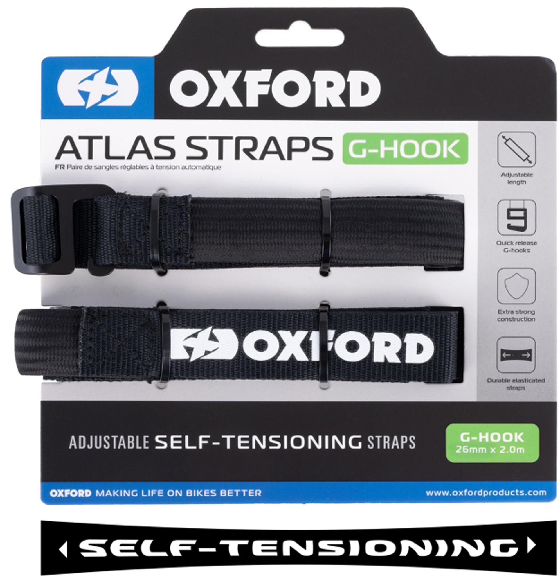 Oxford Atlas G-Hook 26mm Sangles de fixation 200 cm Figure 1