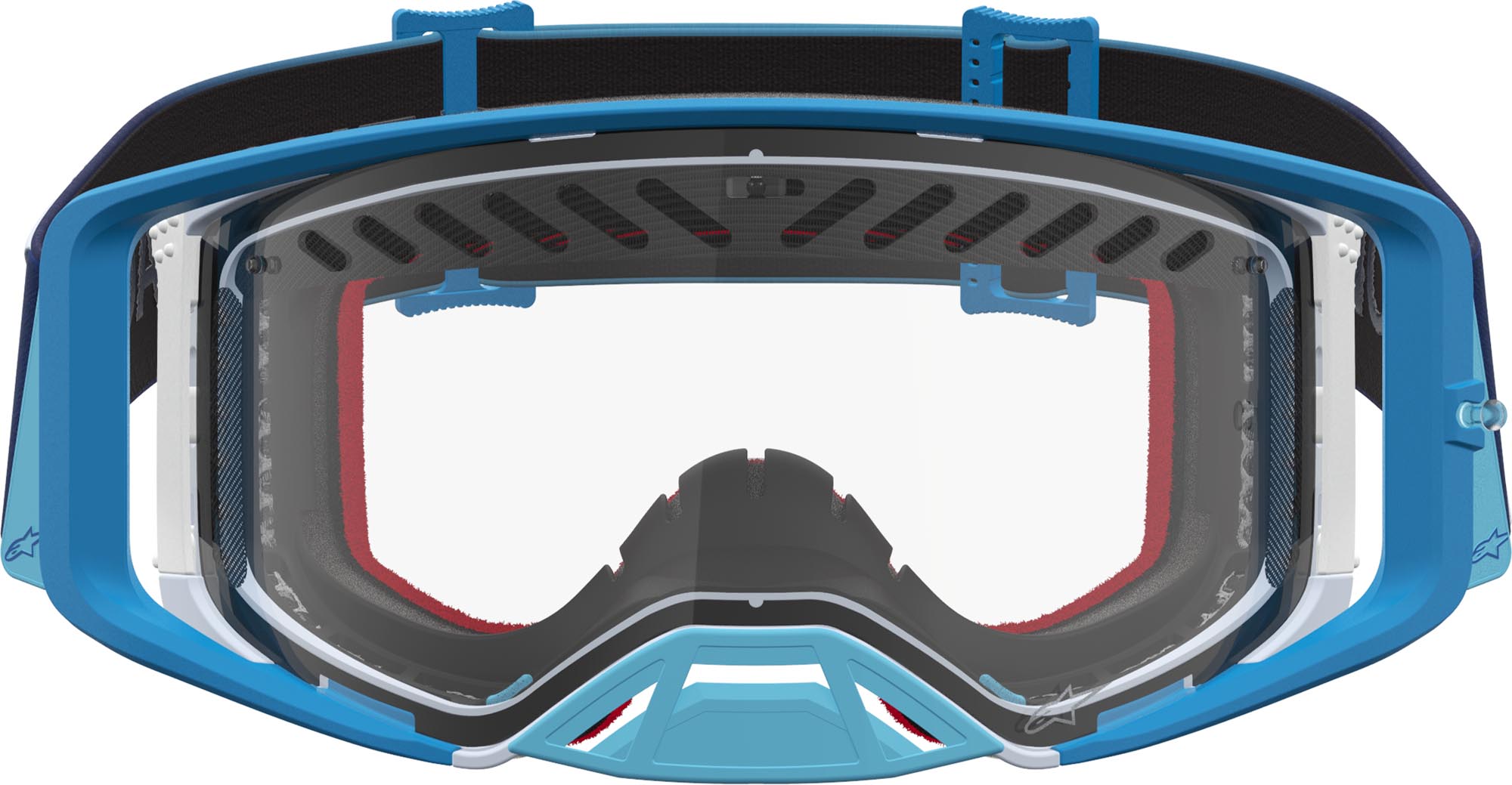Alpinestars Supertech Dura Air Fluid Motocross Goggles blue/silver Figure 7